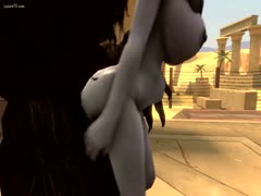 Lady got smashed by wolf dick from behind in beastiality porn
